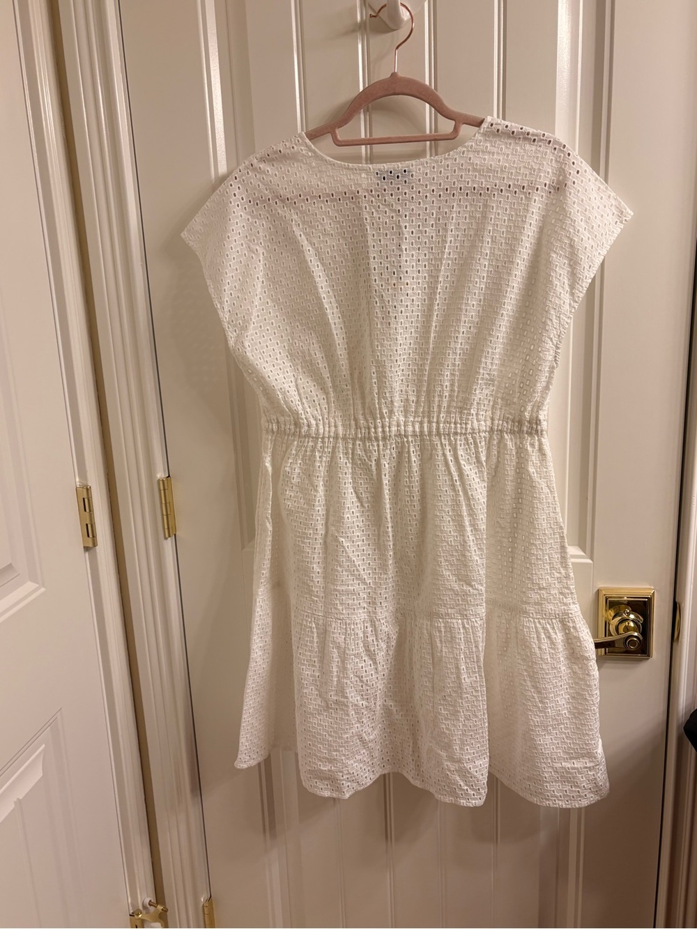 NWT Tommy Bahama Eyelet Cove V-neck Short Dress Swimsuit Cover Up White S - Picture 4 of 9